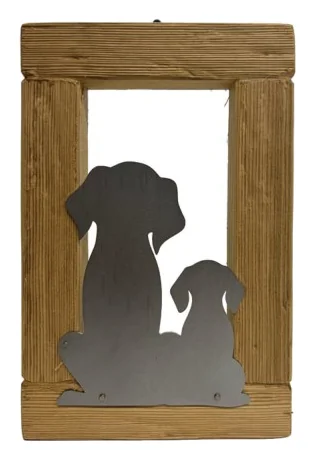 Cani 4 da appendere — decorazione artigianale Gusat