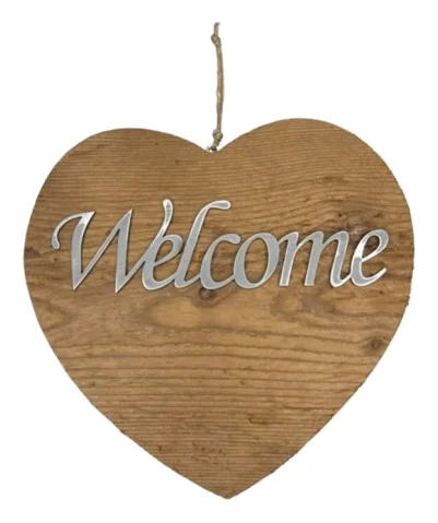 Welcome — decorazione artigianale Gusat