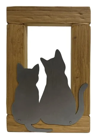 Gatti 4 da appendere — decorazione artigianale Gusat