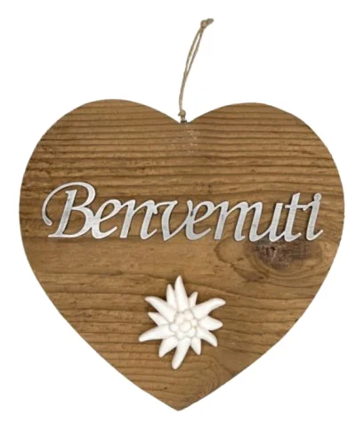 Benvenuti con decorazione — decorazione artigianale Gusat