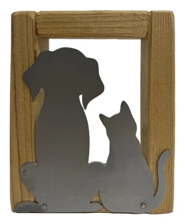 Cane gatto 1 da appoggio — decorazione artigianale Gusat