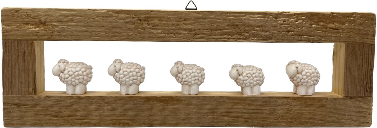 5 Pecorelle — decorazione artigianale Gusat